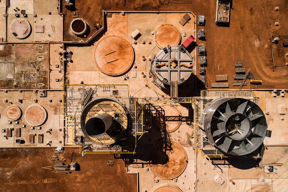 View from above a mine in Australia - CRYSTALLIZER TECHNOLOGY TO HELP SALT LAKE POTASH PRODUCE SOP 