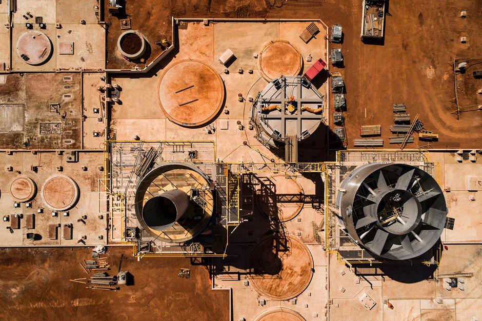 View from above a mine in Australia - CRYSTALLIZER TECHNOLOGY TO HELP SALT LAKE POTASH PRODUCE SOP